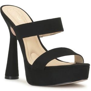 Jessica Simpson Sempira Platform Sandal 6.5 NEW Black Suede NWT